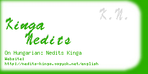 kinga nedits business card